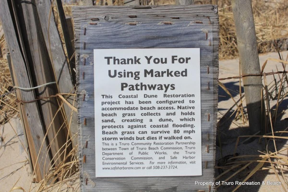 Ryder Beach Sign Closeup