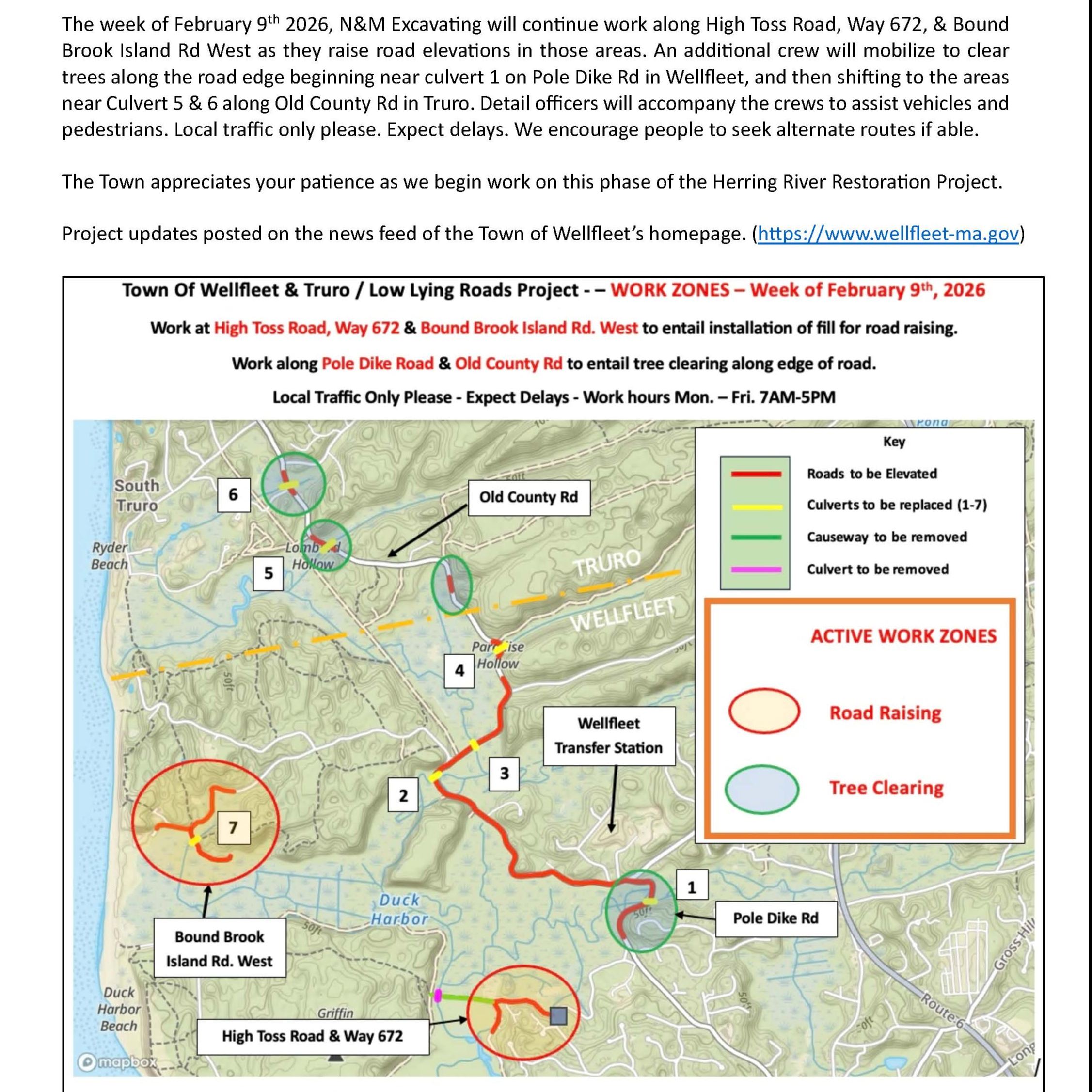Wellfleet - LLR - Construction Notice 4 - 2.5.26