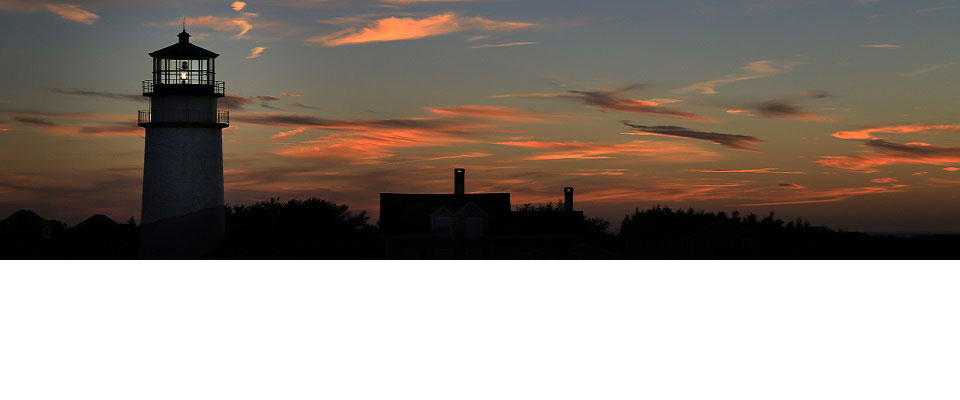 Highland LIghthouse during sunset