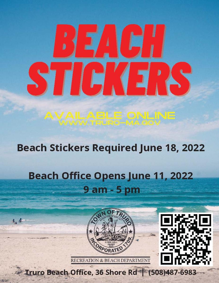 Beach Sticker flyer 