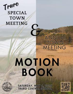 An image of the cover of the 2024 Town Meeting Motion Book. Click to view.