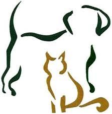 outline of dog and cat