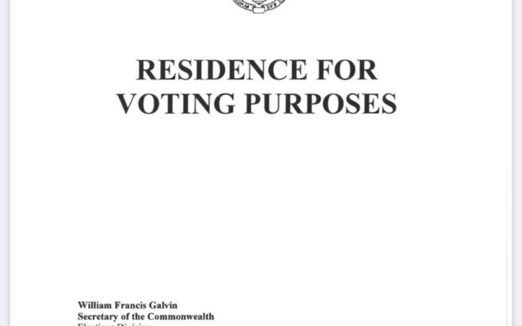Publication from the Secretary of the Commonwealth’s Elections Division 